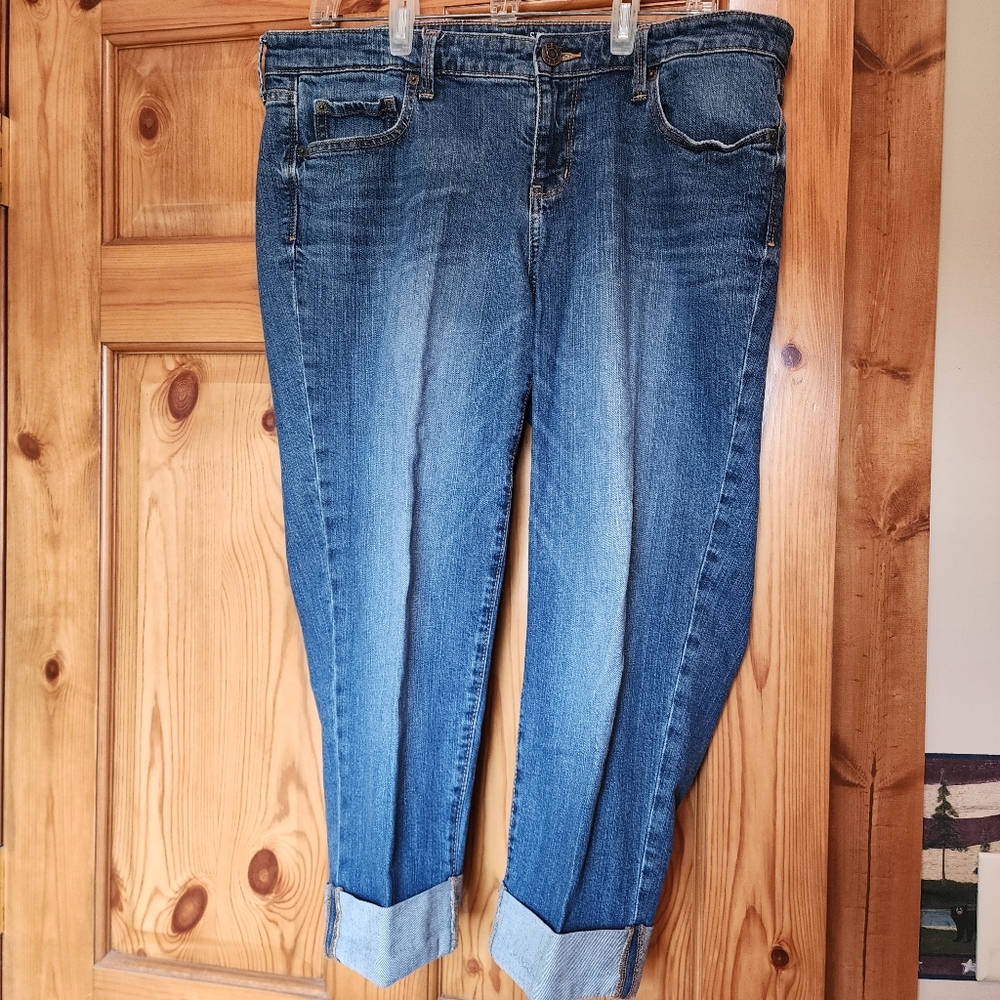 Gap Straight Crop Blue Jeans, Size 14